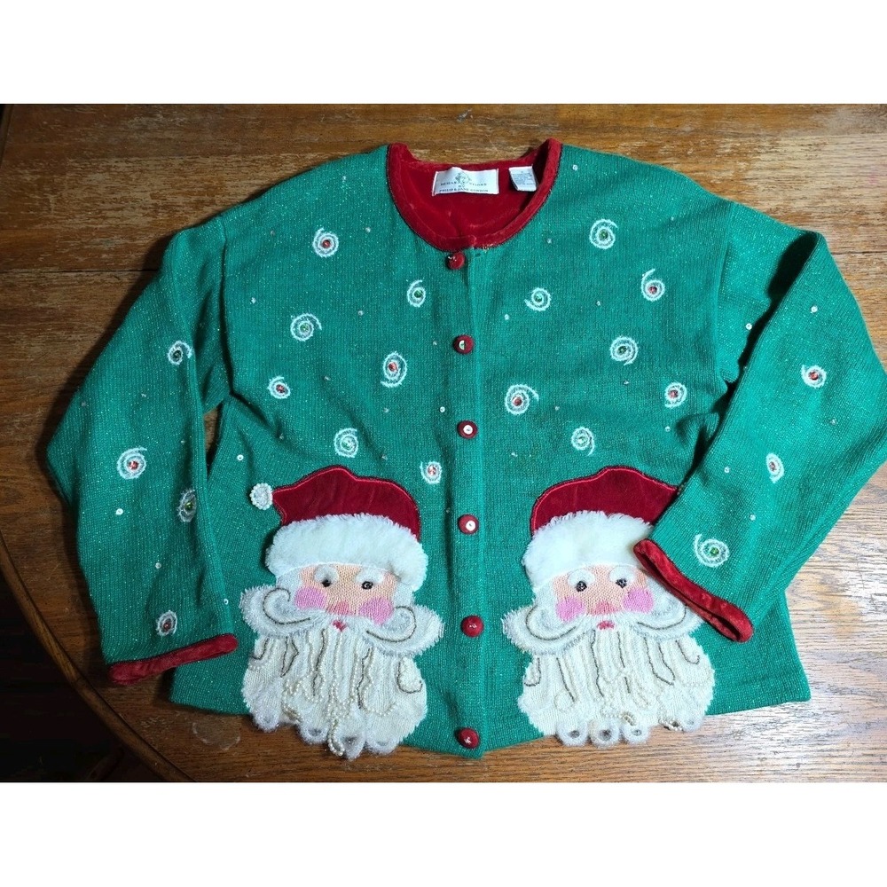 Design Options by Philip and Jane Gordon Womens Christmas Sweater Size M Vintage